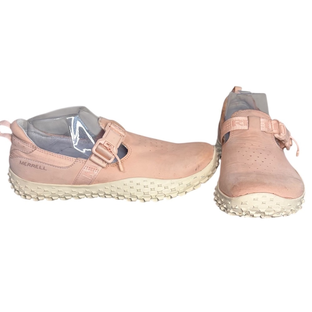 Merrell Barefoot Pink Leather Water Shoes Slip On Buckle Women's Size 9